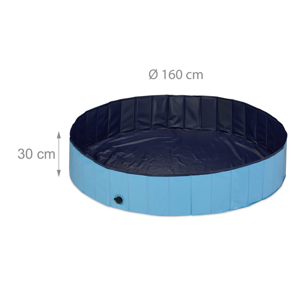 Piscina pentru animale de companie, pliabila, 30 x 160 cm - imagine 4