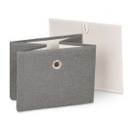 Comoda cu 5 sertare gri, blat MDF maro, 54,5 x 100 x 30 cm - imagine 3