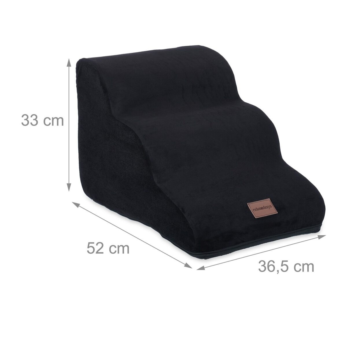 Scara pentru caini/pisici, 3 trepte, negru, 33 x 36,5 x 52 cm - imagine 4