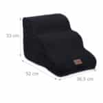 Scara pentru caini/pisici, 3 trepte, negru, 33 x 36,5 x 52 cm - imagine 4