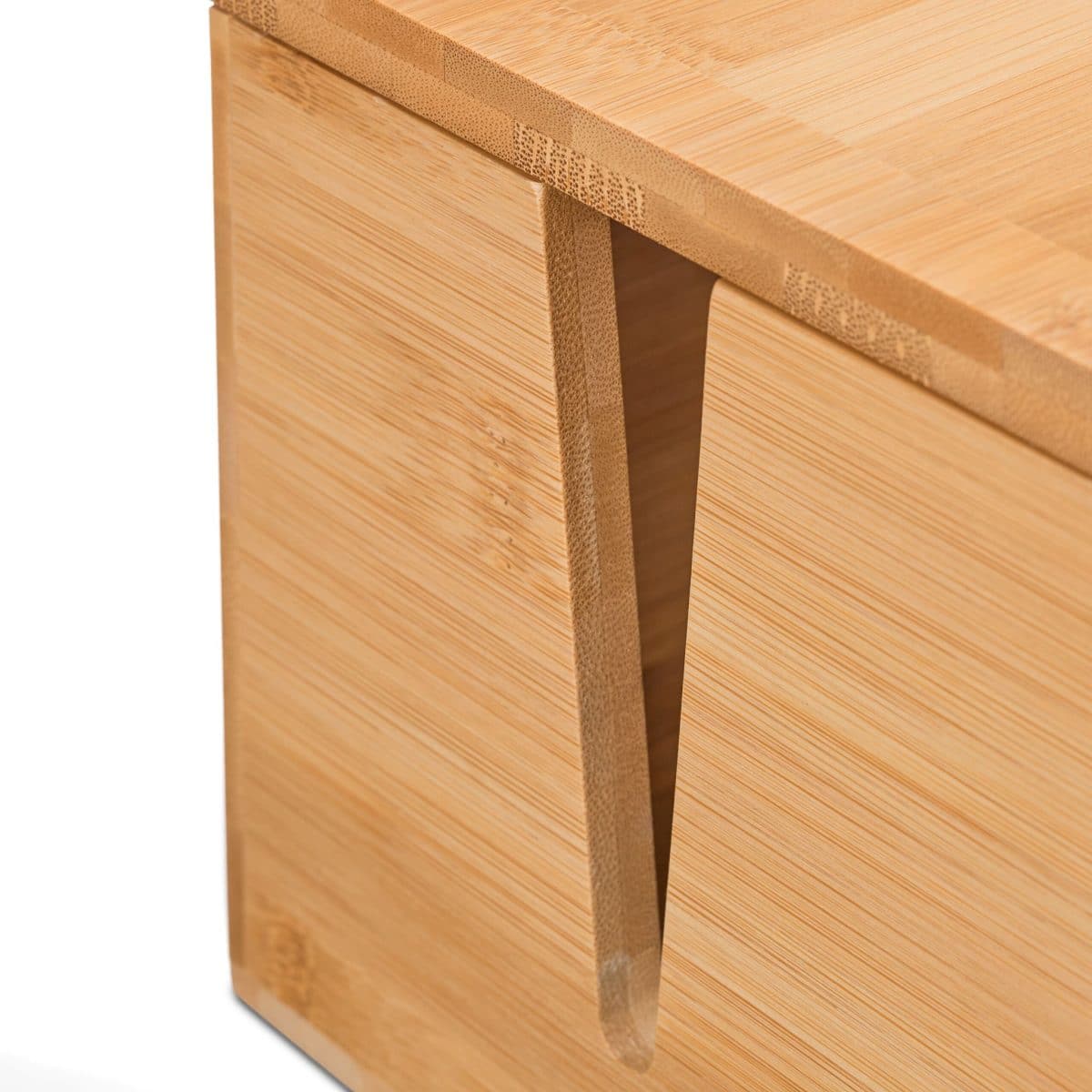Masca tripla/prelungitor, pentru birou, din bambus, 15,5 x 42 x 16 cm - imagine 9