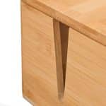 Masca tripla/prelungitor, pentru birou, din bambus, 15,5 x 42 x 16 cm - imagine 9