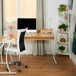 Masca tripla/prelungitor, pentru birou, din bambus, 14 x 34,5 x 14 cm - imagine 3