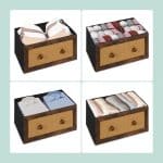 Comoda cu 6 sertare, design rustic, MDF, maro, 83 x 100 x 32 cm - imagine 5