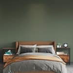 Noptiere cu sertar si raft deschis, set 2, design vintage, MDF, cadru din otel, 50 x 45 x 40 cm - imagine 9