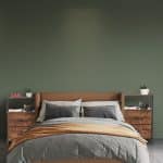 Noptiere vintage inalte, set 2, 2 sertare, raft, MDF, 70 x 45 x 42,5 cm - imagine 9