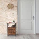 Noptiere vintage inalte, set 2, 2 sertare, raft, MDF, 70 x 45 x 42,5 cm - imagine 6