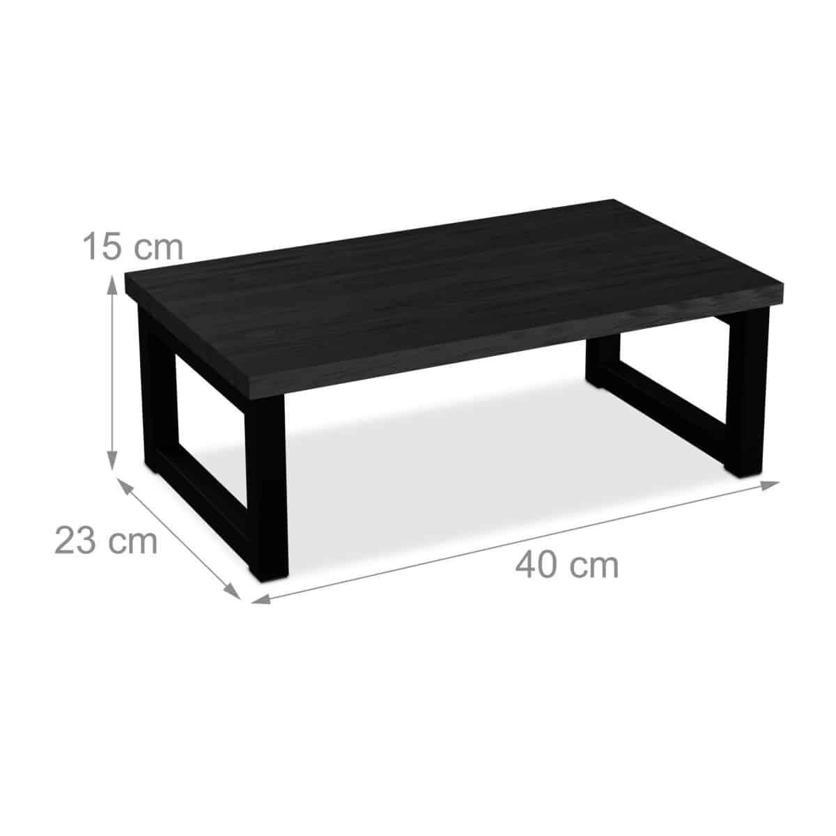 Suport laptop sau PC, MDF, structura metalica, 15 x 40 x 23 cm, Relaxdays - imagine 4