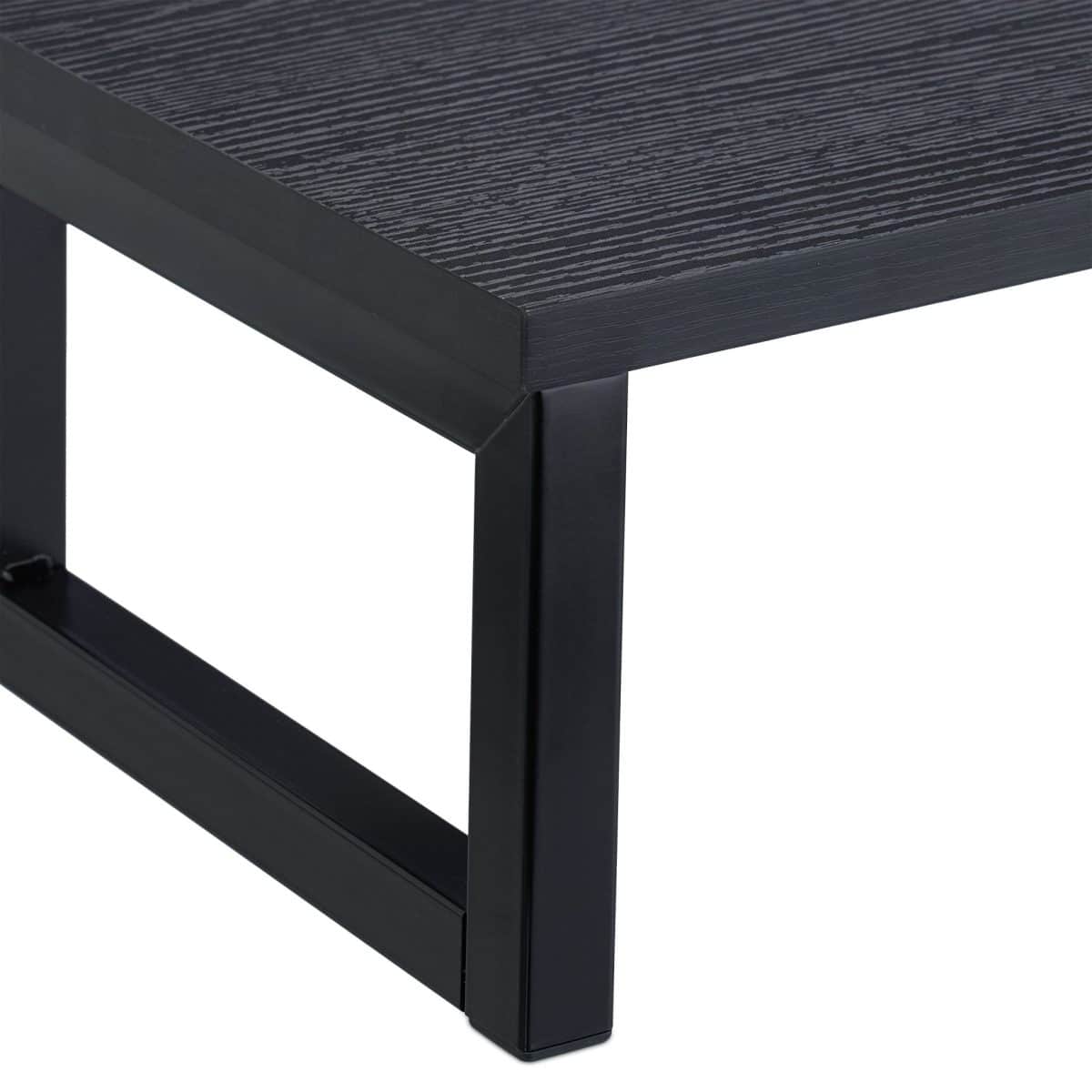 Suport laptop sau PC, MDF, structura metalica, 15 x 40 x 23 cm, Relaxdays - imagine 5