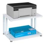 Organizator de birou, 2 rafturi, din MDF, structura metal, 28 x 45 x 28 cm
