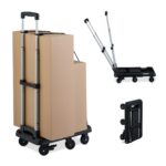 Carucior marfa, manerului telescopic, capacitate de incarcare 100 kg, Relaxdays