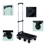 Carucior marfa, manerului telescopic, capacitate de incarcare 100 kg, Relaxdays - imagine 3