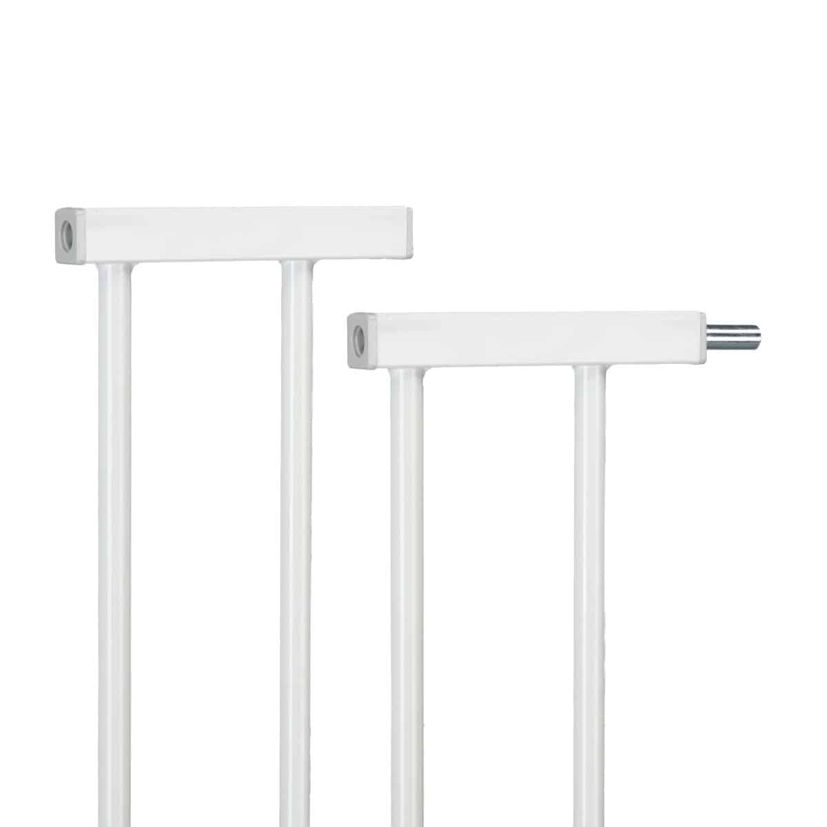 Gard de siguranta pentru copii sau animale de casa, 76 x 14 x 2 cm, alb/gri - imagine 4