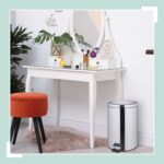 Cos de gunoi, 20 L, cu pedala, otel inoxidabil, argintiu - imagine 2