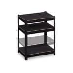 Raft industrial cu 5 niveluri, negru, placi MDF, cadru otel, 150 x 60 x 40 cm - imagine 4