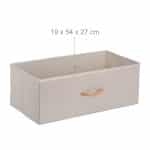 Comoda cu 4 sertare textile, bambus, 94 x 58 x 32,5 cm - imagine 5