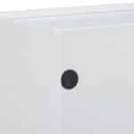 Mini raft, de birou, din bambus, 3 rarturi, alb, 22,5 x 47 x 40 cm - imagine 5