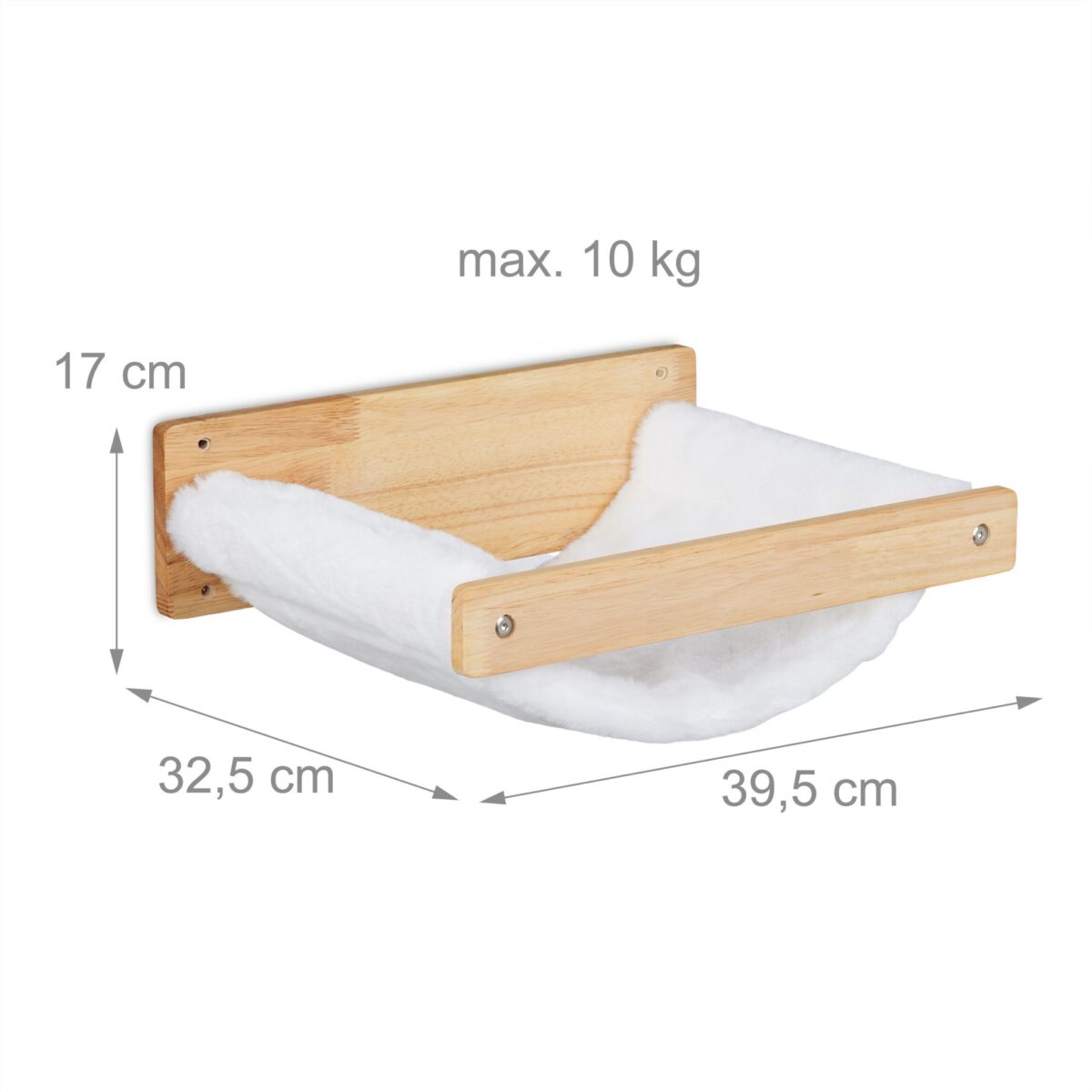 Hamac de perete pentru pisici,loc de dormit,pat feline, Relaxdays - imagine 3