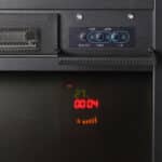 Semineu electric de colt DeLuxe Artlife, alb, LED 13 culori, telecomanda, afisaj LCD, incalzire 15-30 °C, 5 niveluri luminozitate, lemn MDF - imagine 4