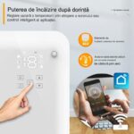 Radiator Electric 2000 W TRESKO Control WiFi prin SmartLife APP 5C°-50C°, 2000 W, Termostat, telecomanda, Alb - imagine 4
