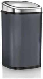 Cos de gunoi cu senzor, 58 L, Kraftpunkt®, otel inoxidabil, gri/argintiu - imagine 2