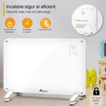 Radiator Electric 2000 W TRESKO Control WiFi prin SmartLife APP 5C°-50C°, 2000 W, Termostat, telecomanda, Alb - imagine 5