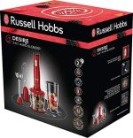 Blender 3 in 1, cu putere 500W, 2 trepte de viteza, rosu - imagine 8