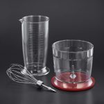 Blender 3 in 1, cu putere 500W, 2 trepte de viteza, rosu - imagine 2