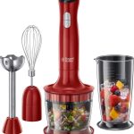 Blender 3 in 1, cu putere 500W, 2 trepte de viteza, rosu
