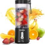 Mini blender electric, Portabil, 450 ml, pentru Smoothie, negru