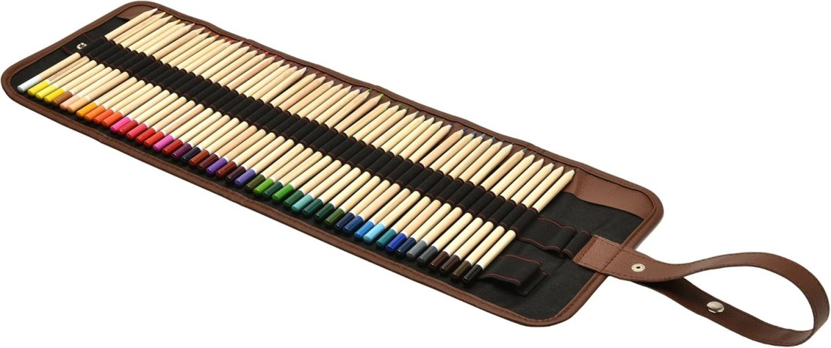 Set creioane colorate pentru desen si schite, 48 piese - imagine 6