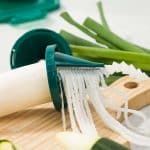 Tocator de legume manual, 16 piese, lame inox, caserola, verde, plastic, Kraftpunkt® - imagine 4
