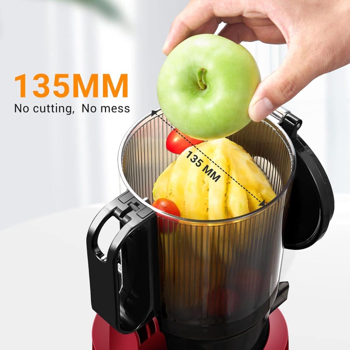 Storcator lent de fructe si legume, cu presare la rece, 1.8 L, 250 W, silentios - imagine 3