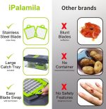 Tocator de legume manual, 14 in 1, lame inox, 7 lame, separator ou, Kraftpunkt® - imagine 5