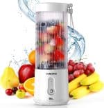 Mini blender electric, Portabil, 450 ml, pentru Smoothie, alb