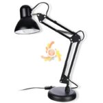 Lampa de birou LED, brate reglabile, 8-11 W, pentru Arhitect, Banc de Lucru, Citire, Kraftpunkt, negru