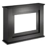 Semineu electric decorativ cu LED multicolor, 2000W, telecomandă, cadru lemn MDF negru, reglare temperatură 15-30°C, Artlife 100x28x82 cm - imagine 9
