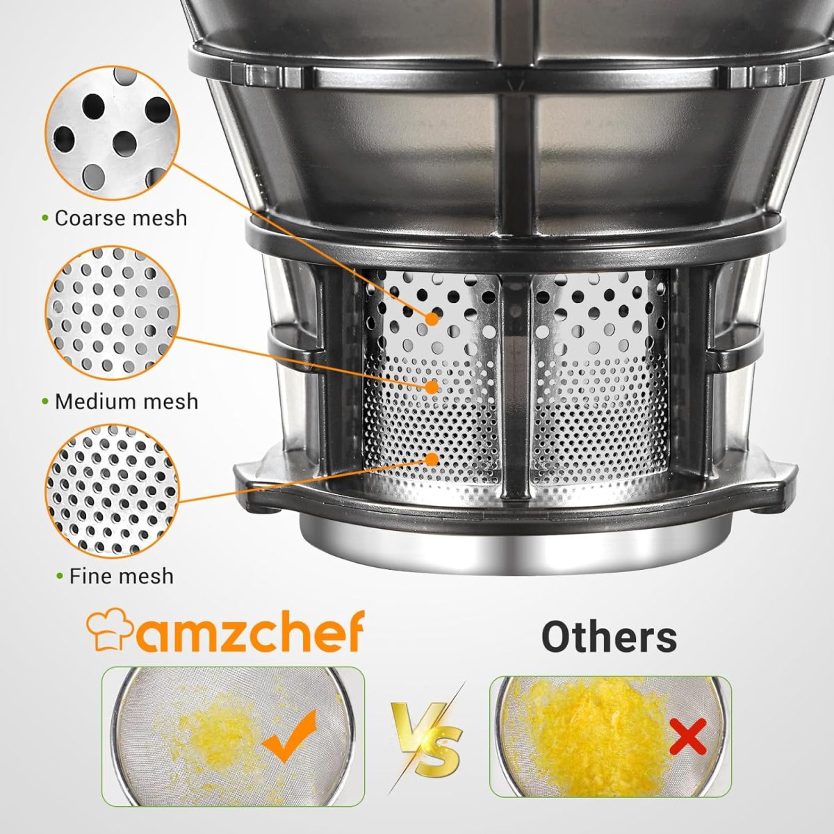 Storcator lent de fructe si legume, cu presare la rece, 1.8 L, 250 W, silentios - imagine 7