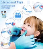 Trusa medicala pentru copii, doctor, dentist, halat si boneta, albastru - imagine 6