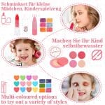 Trusa de machiaj si manichiura pentru copii, geanta, materiale non-toxice, roz - imagine 6