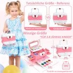 Trusa de machiaj si manichiura pentru copii, geanta, materiale non-toxice, roz - imagine 2