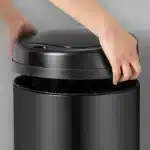 Cos de gunoi cu senzor automat, 40L, deschidere/inchidere silentioasa, otel, negru - imagine 4