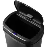 Cos de gunoi cu senzor automat, 60L, deschidere/inchidere silentioasa, otel, negru - imagine 4