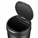 Cos de gunoi cu senzor automat, 30L, deschidere/inchidere silentioasa, otel, negru - imagine 5