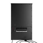 Semineu electric 1800 W cu efect de flacara LED, control WiFi/app, Fonta, telecomanda, 2 trepte de incalzire, stil soba, negru, Juskys - imagine 7