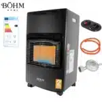 Soba pe gaz GPL , 4,20 kW , 3 trepte de putere , 20-80 m², Regulator GPL + Furtun GPL 1,5 m
