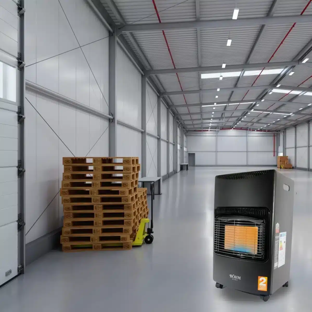 Soba pe gaz GPL , 4,20 kW , 3 trepte de putere , 20-80 m², Regulator GPL + Furtun GPL 1,5 m - imagine 2