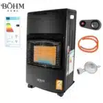 Soba pe gaz GPL pliabila, 4,20 kW , 3 trepte de putere , 20-80 m² , Regulator GPL + Furtun GPL 1,5 m