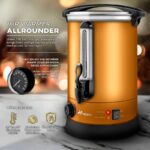 Fierbator TRESKO® pentru vin fiert, ceai, apa, 10L, 1500W, cupru - imagine 3