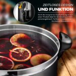 Fierbator TRESKO® pentru vin fiert, ceai, apa, 2500W, negru - imagine 6